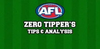 Zero Tipper's Round Eight Tips