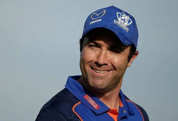 WAGGA WAGGA, AUSTRALIA - MARCH 05: Kangaroos head coach Brad Scott looks on during the 2016 AFL NAB Challenge match between the North Melbourne Kangaroos and the Collingwood Magpies at Robertson Oval on March 5, 2016 in Wagga Wagga, Australia. (Photo by Mark Metcalfe/Getty Images)