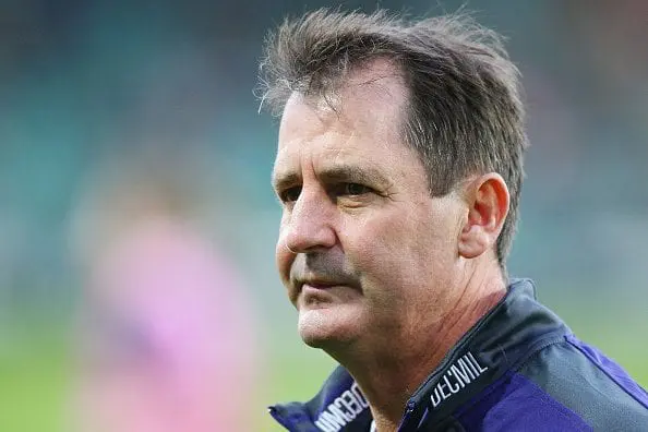 during the round eight AFL match between the Hawthorn Hawks and the Fremantle Dockers at Aurora Stadium on May 14, 2016 in Launceston, Australia.