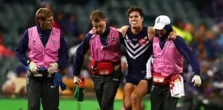 Dockers young gun Alex Pearce sidelined indefinitely after fracturing leg