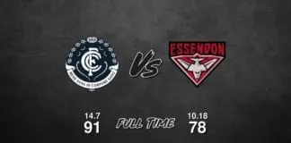 Carlton vs Essendon - Round 8, 2018