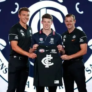 Carlton's gutsy trade headlines big first night of 2018 AFL Draft