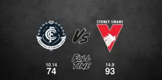 FULL TIME: Carlton vs Sydney - Round 3, 2019