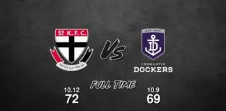 FULL TIME: St Kilda vs Fremantle - Round 21, 2019