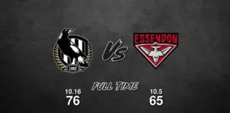 FULL TIME: Collingwood vs Essendon - Round 23, 2019