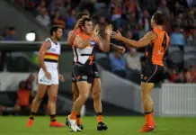 Giants forward Brent Daniels subbed out after hamstring blow