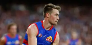 Western Bulldogs player off for entire first half AFL2022MELWB028