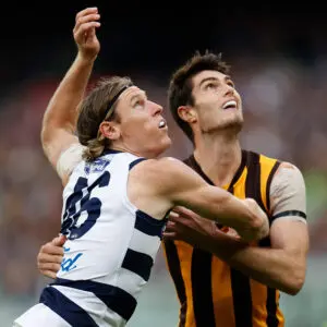 Hawks tall, Cats defender subbed out of Easter Monday clash