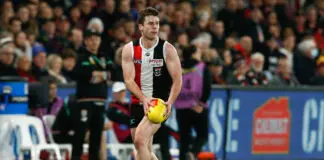 Higgins knee verdict: Saints forward learns fate AFL2022STKBRI167