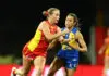 Suns AFLW face finals venue dilemma as T20 clash threatens home ground advantage Daisy D'Arcy
