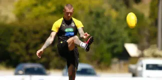 Superstar Tiger Dustin Martin nursing injury concern