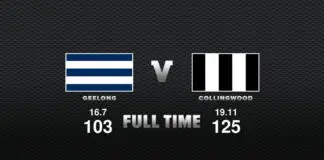 FULL TIME: Geelong vs Collingwood - Round 1, 2023
