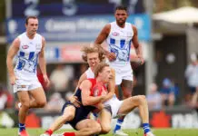 Casey land former Roo North Melbourne lock away young defender Miller Bergman with new deal