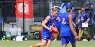 West Coast young gun Harley Reid limps from training with fresh injury scare