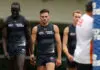 Luckless Giants veteran exits game with soft tissue complaint GWS defender Sam Taylor to miss extended period, coach hints at replacement