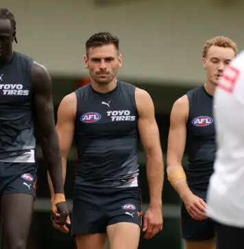 Luckless Giants veteran exits game with soft tissue complaint GWS defender Sam Taylor to miss extended period, coach hints at replacement