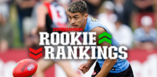 Saint and Dog move into top six, Sun continues to soar: AFL Rookie Rankings - Round 6