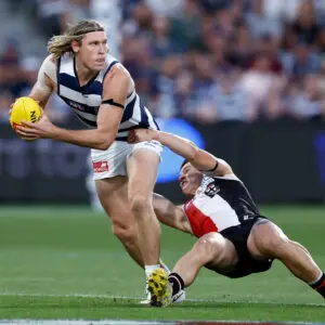 Aspiring Olympian-turned-Geelong star 'inspiration' to club ahead of 250 games