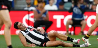 Collingwood champion Scott Pendlebury shows progress, forward suffers setback