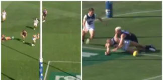 WATCH: Carlton star squanders easy open-goal chance