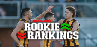 Saint moves to second as teammate shines in debut, young forwards continue to impress: AFL Rookie Rankings - Round 14