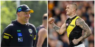 "Come back through the VFL": Richmond coach jests about Dustin Martin's return ahead of milestone match
