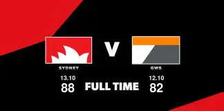 FULL TIME: Sydney vs GWS - Finals Week 1, 2024