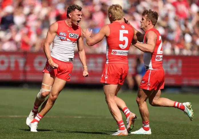 Who kicked the first goal of the 2024 AFL Grand Final?