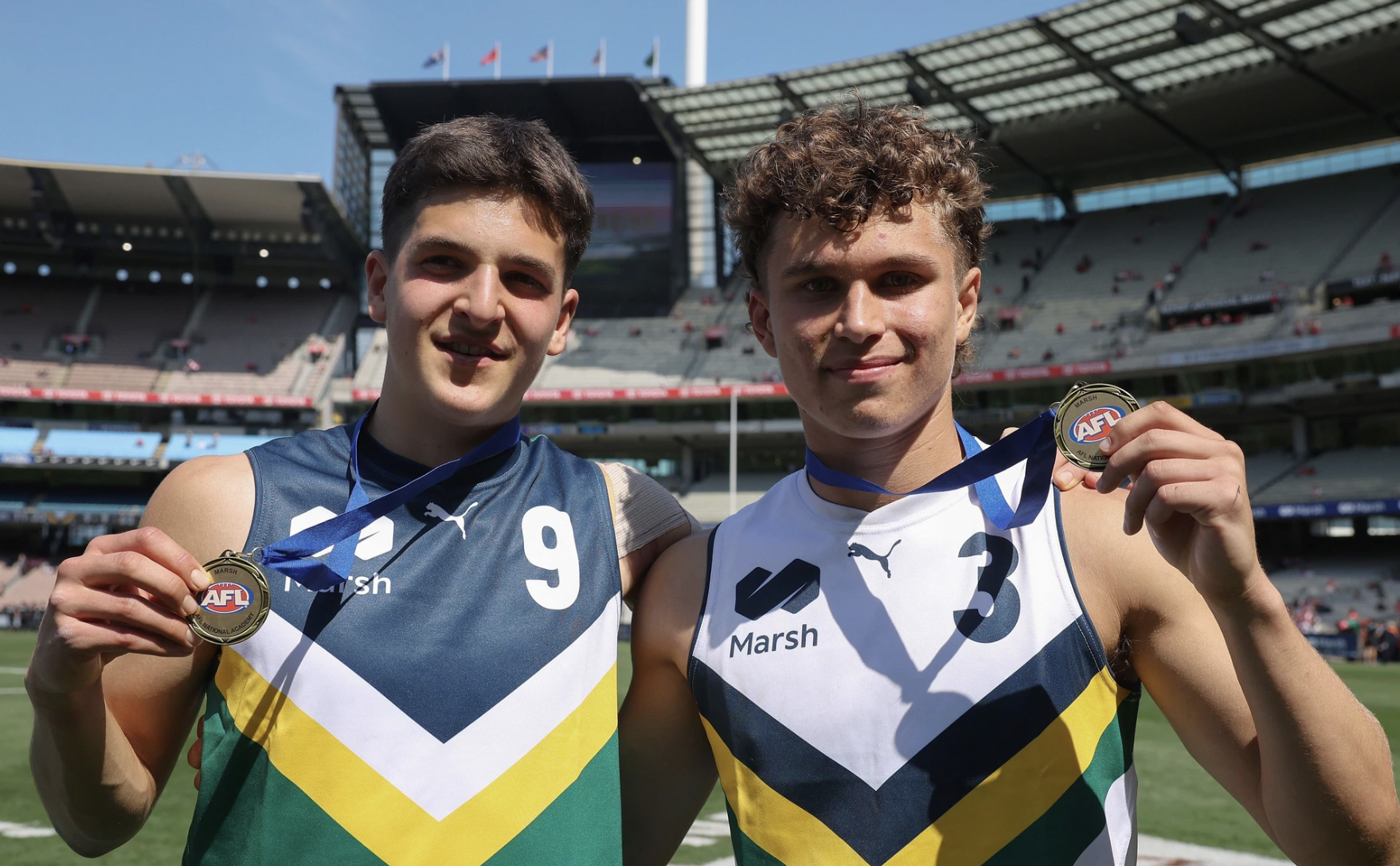 AFL Draft: Suns-tied teenagers, West Coast father-son prospect impress in U17s Futures Clash