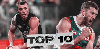 The top 10 midfielders in the AFL