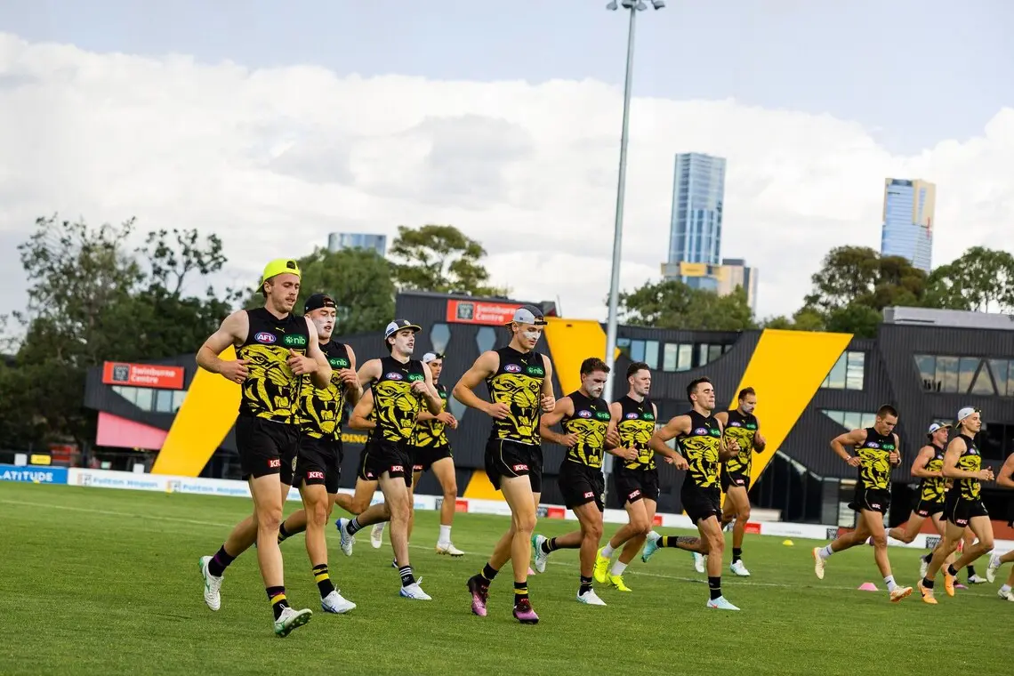 Photos from Richmond's training session on Jan 27. Credit: Richmond