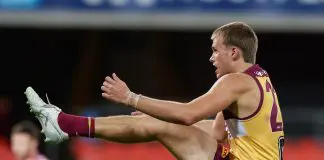 MRO news: Brisbane defender learns fate for dangerous tackle GOLD COAST, AUSTRALIA - FEBRUARY 20: Ty Gallop of the Lions kicks a goal during the 2025 AFL Match Simulation between Brisbane Lions and the Gold Coast Suns at People First Stadium on February 20, 2025 in the Gold Coast, Australia. (Photo by Russell Freeman/AFL Photos via Getty Images)