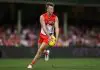 Sydney’s banned players release statement SYDNEY, AUSTRALIA - AUGUST 24: James Jordon of the Swans during the round 24 AFL match between Sydney Swans and Adelaide Crows at Sydney Cricket Ground on August 24, 2024 in Sydney, Australia. (Photo by Jason McCawley/AFL Photos/via Getty Images)