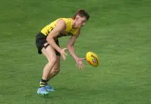 Double injury concern for young Richmond pair MELBOURNE, AUSTRALIA - MARCH 12: Luke Trainor of the Tigers competes during a Richmond Tigers AFL training session at Punt Road Oval on March 12, 2025 in Melbourne, Australia. (Photo by Daniel Pockett/Getty Images)