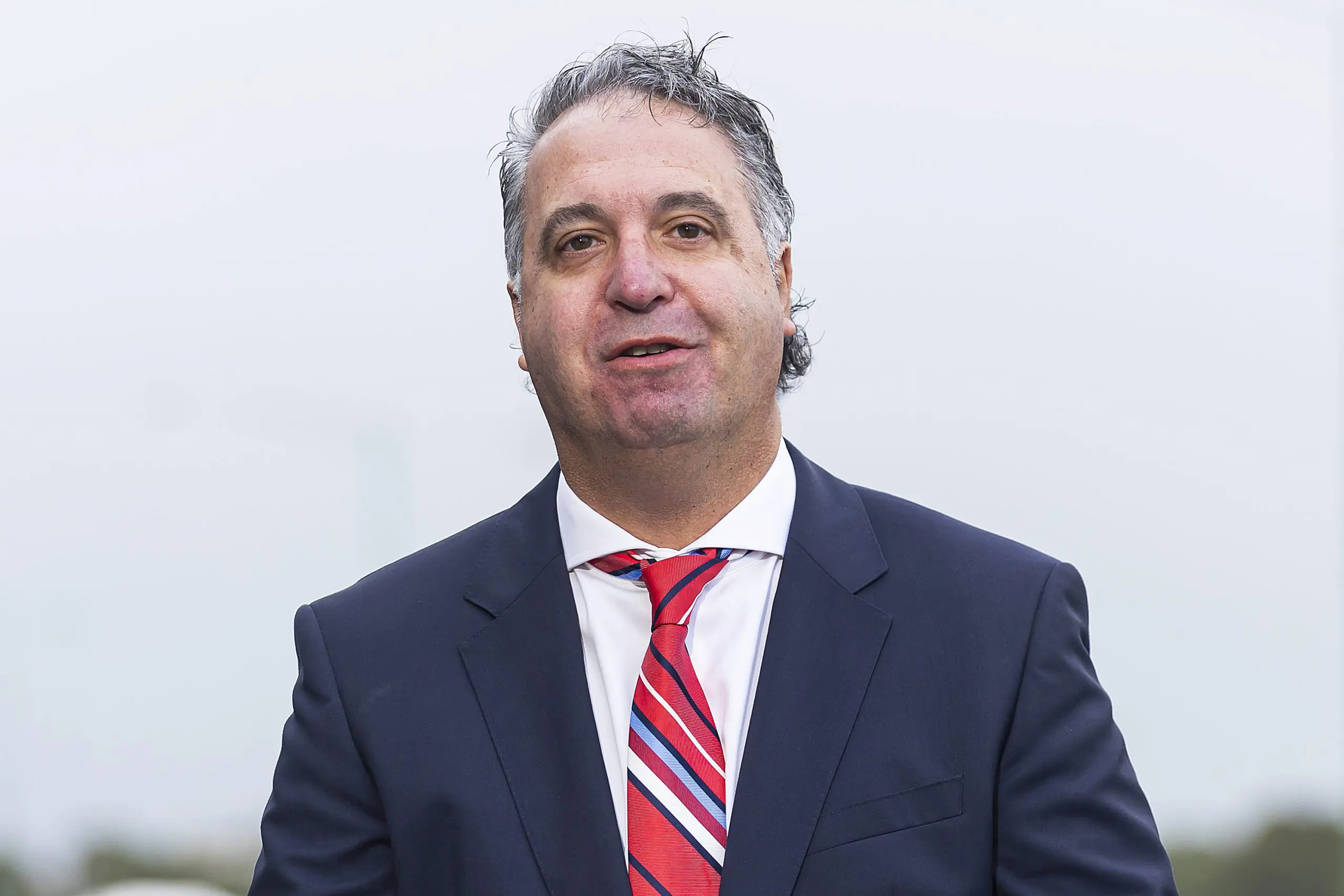 MELBOURNE, AUSTRALIA - JUNE 16: Vecci CEO, Paul Guerra speaks to media at Albert Park on June 16, 2022 in Melbourne, Australia. (Photo by Daniel Pockett/Getty Images for AGPC)