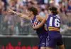 PERTH, AUSTRALIA - APRIL 06: Luke Jackson of the Dockers celebrates a goal during the 2025 AFL Round 04 match between the Fremantle Dockers and the Western Bulldogs at Optus Stadium on April 6, 2025 in Perth, Australia. (Photo by Janelle St Pierre/AFL Photos via Getty Images)