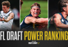 AFL Draft – May Power Rankings