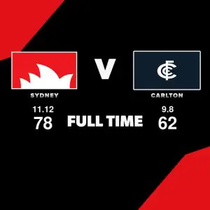 LIVE: Sydney vs Carlton – Round 10, 2025
