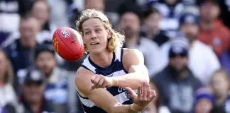If Geelong’s Sam De Koning is on the trade table, which AFL clubs should target him? GettyImages-1561482700