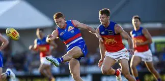FINAL TEAMS: Brisbane vs Bulldogs – Round 0, 2026 ADELAIDE, AUSTRALIA - APRIL 12: Ed Richards of the Bulldogs during the round five AFL match between Western Bulldogs and Brisbane Lions at Norwood Oval, on April 12, 2025, in Adelaide, Australia. (Photo by Mark Brake/Getty Images)