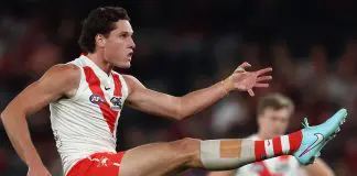 The Swan who AFL clubs should be targeting MELBOURNE, AUSTRALIA - MAY 10: Hayden McLean of the Swans celebrates a goal during the 2025 AFL Round 09 match between the Essendon Bombers and the Sydney Swans at Marvel Stadium on May 10, 2025 in Melbourne, Australia. (Photo by James Wiltshire/AFL Photos via Getty Images)