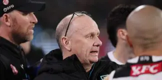 Hinkley’s AFL media move revealed ADELAIDE, AUSTRALIA - MAY 10: Ken Hinkley, Senior Coach of the Power during the 2025 AFL Round 09 match between the Port Adelaide Power and the Adelaide Crows at Adelaide Oval on May 10, 2025 in Adelaide, Australia. (Photo by James Elsby/AFL Photos via Getty Images)