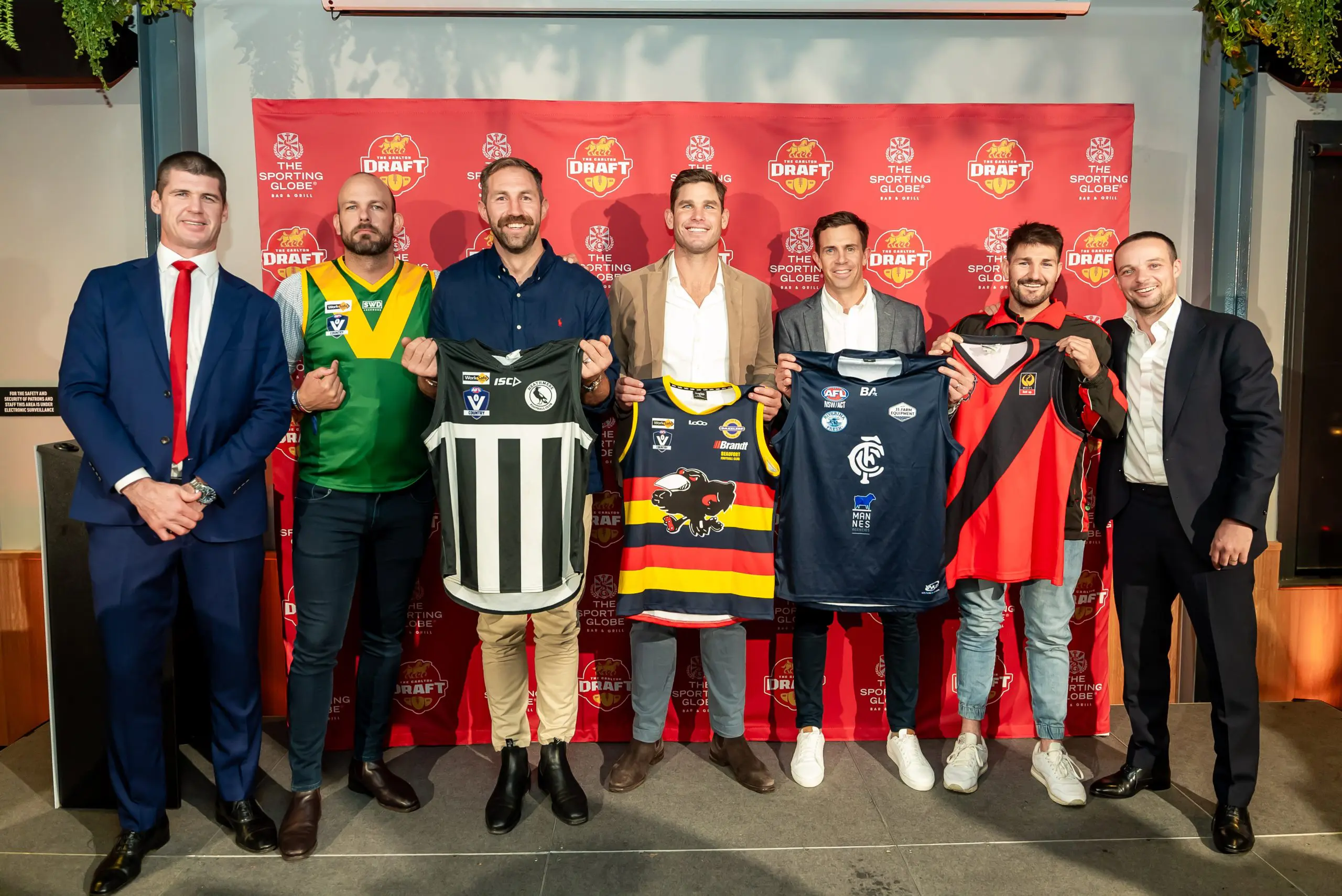 Images from Carlton Draft night 2025. Supplied.