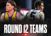 Round 12 Team Line-Ups