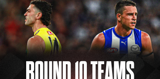 Round 10 Team Line-Ups