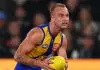 “Still getting used to”: West Coast youngster reveals likely new role Clay Hall of the West Coast Eagles during the 2025 AFL season (Image: Morgan Hancock/AFL Photos)