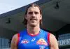 Coach and captain alike heap praise on budding Bulldog after late heroics Western Bulldogs Mid-Season Draft recruit Michael Sellwood in his new colours (image via Western Bulldogs FC)