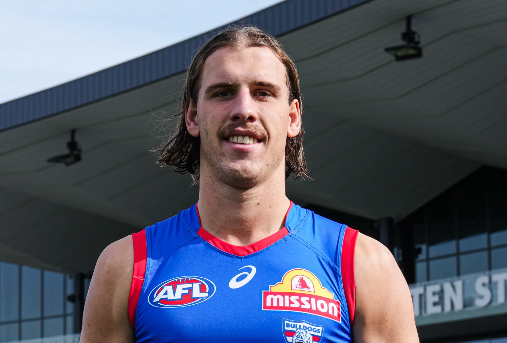 Western Bulldogs Mid-Season Draft recruit Michael Sellwood in his new colours (image via Western Bulldogs FC)