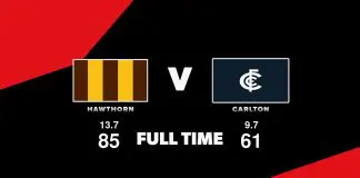 LIVE: Hawthorn vs Carlton – Round 20, 2025