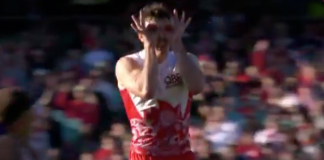 Sydney’s Errol Gulden explains touching goal celebration